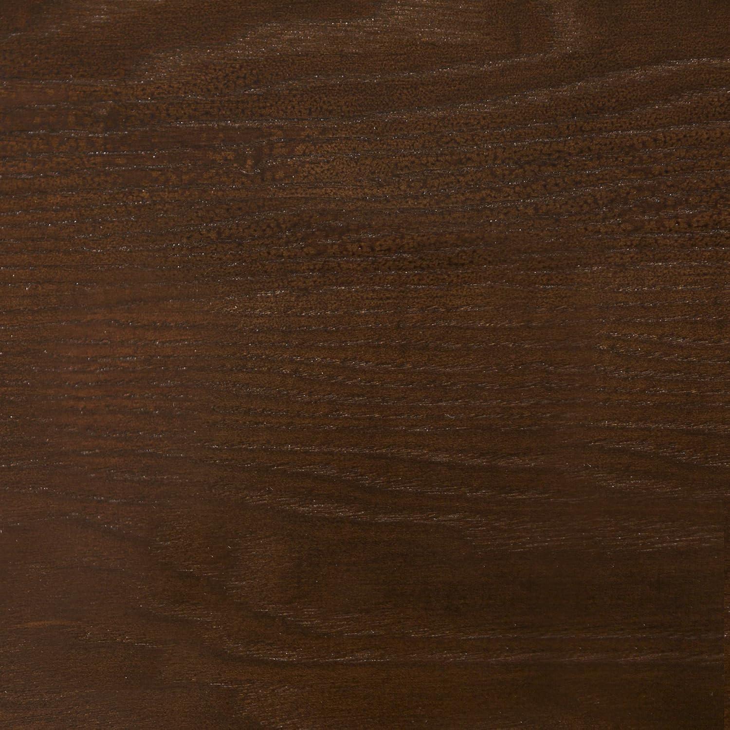 imageWalker Edison 6 Person Mid Century Modern Wood Hairpin Rectangle Dining Room Kitchen Table Set Dining Chairs 60 Inch BrownWalnut