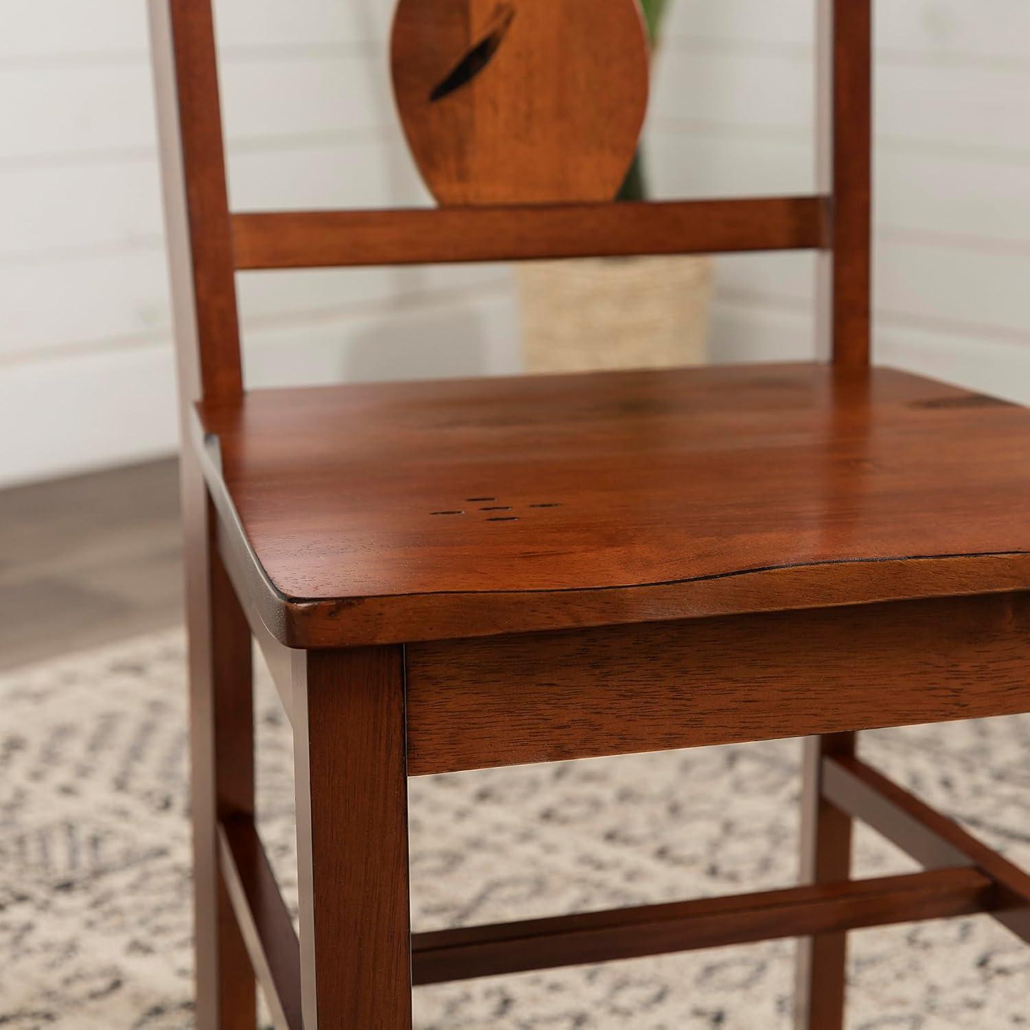 imageWalker Edison 68quot Drop Leaf Trestle Wood Dining Table in Dark OakChairs