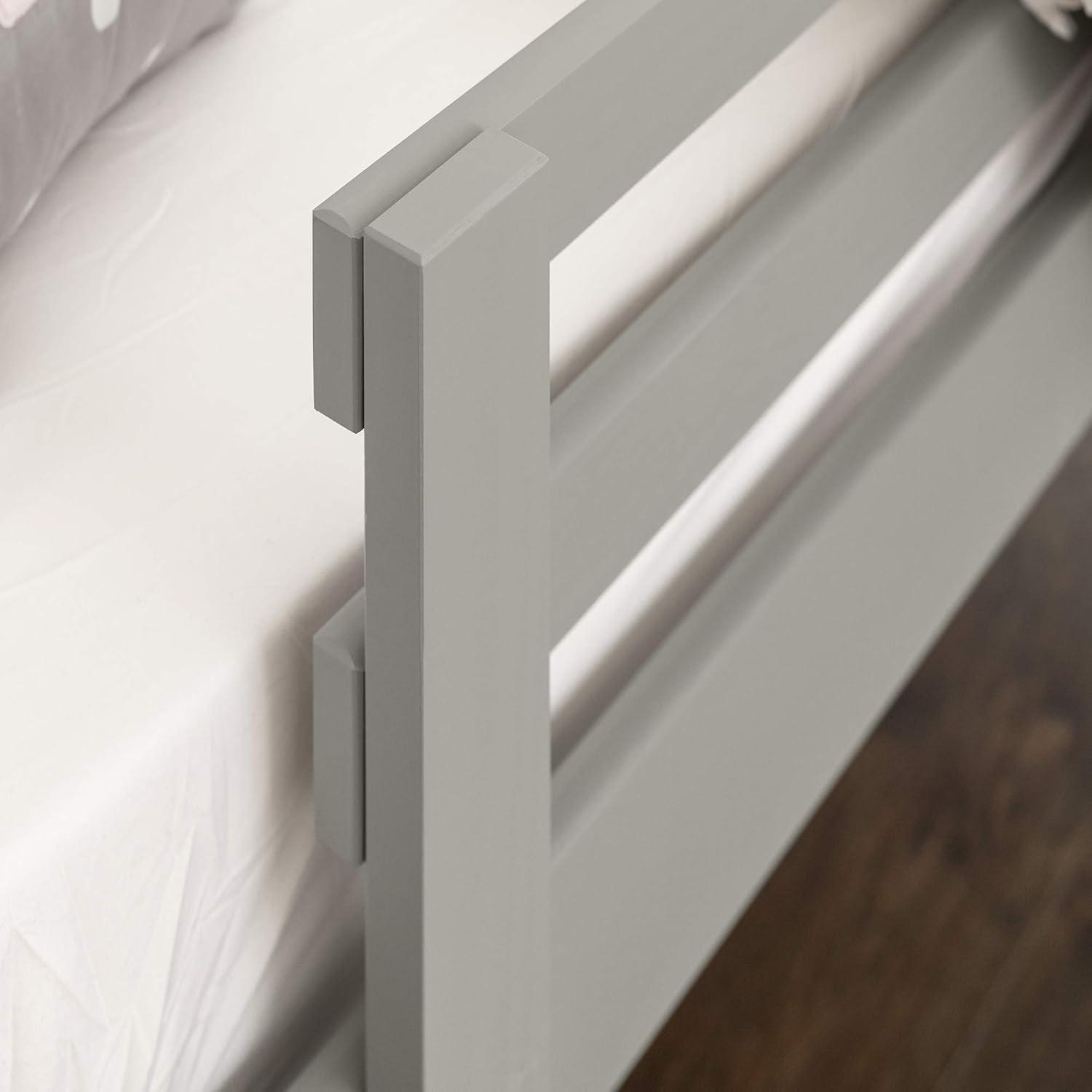 imageWalker Edison Alexander Classic Solid Wood Stackable Jr Twin over Twin Bunk Bed Twin over Twin GreyGrey