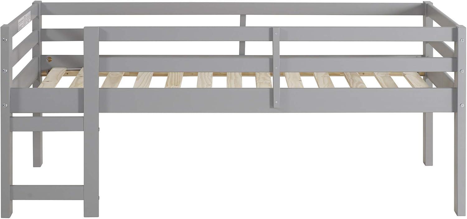 imageWalker Edison Alexander Classic Solid Wood Stackable Jr Twin over Twin Bunk Bed Twin over Twin GreyGrey