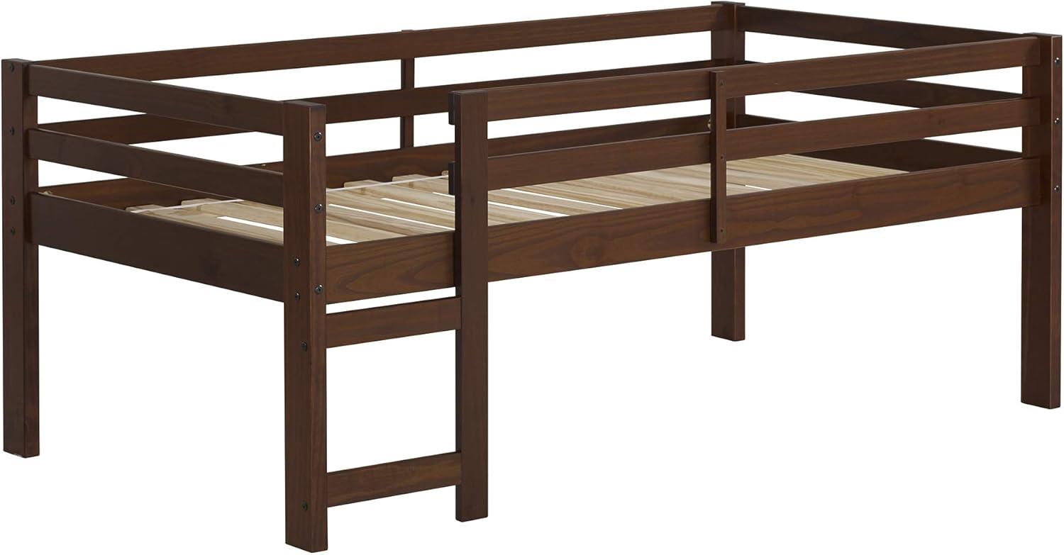 imageWalker Edison Alexander Classic Solid Wood Stackable Jr Twin over Twin Bunk Bed Twin over Twin GreyWalnut
