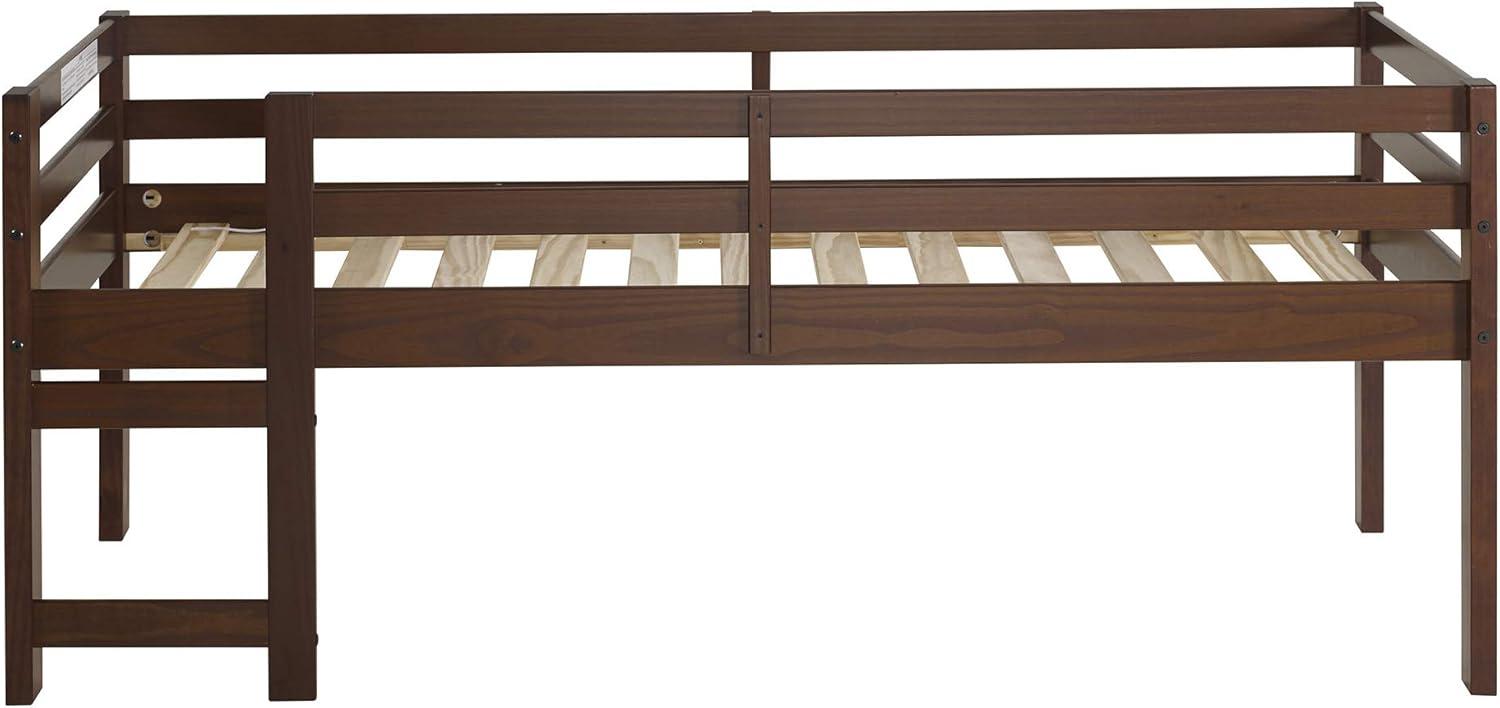 imageWalker Edison Alexander Classic Solid Wood Stackable Jr Twin over Twin Bunk Bed Twin over Twin GreyWalnut