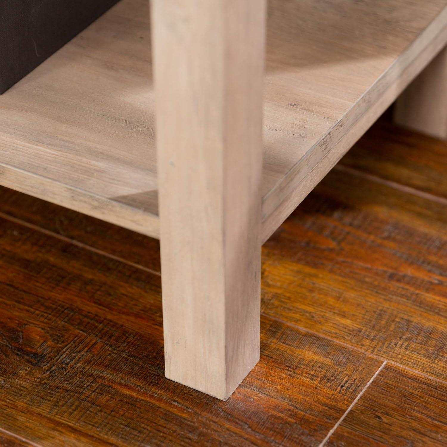 imageWalker Edison Andersen Urban Industrial Metal X Back 4 tier Bookshelf 64 Inch Grey WashGrey Wash