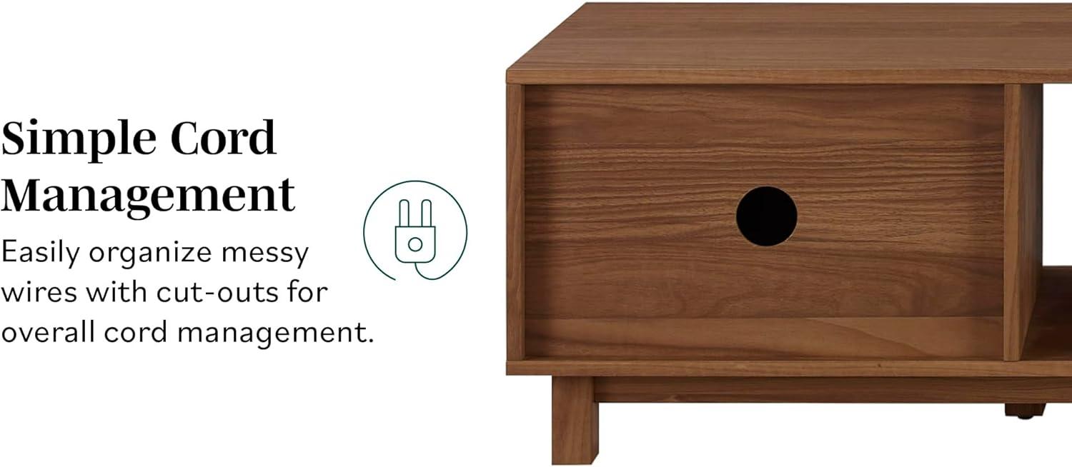 imageWalker Edison Arundo Fluted TV Stand for TVs up to 65 Inches 58quot TV Stand MochaMocha