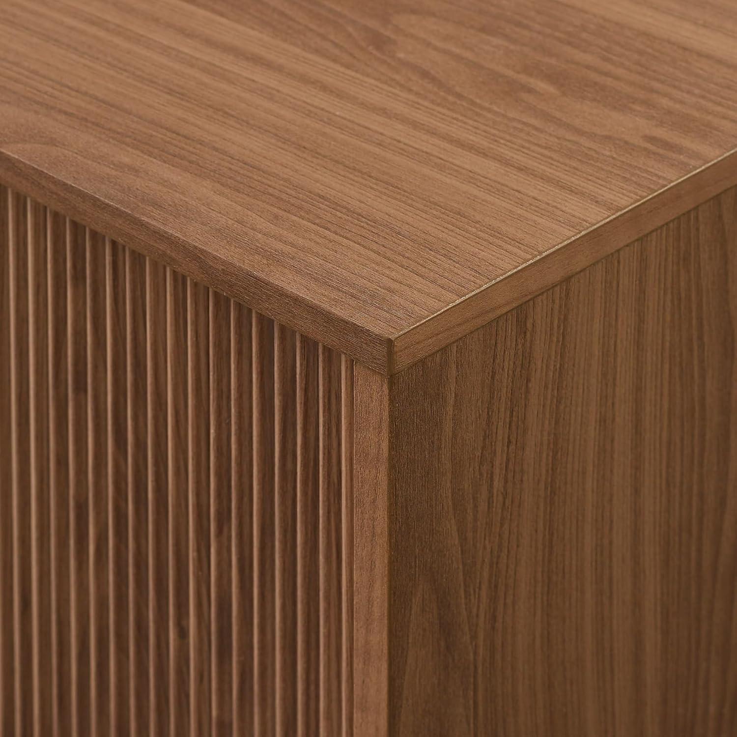 imageWalker Edison Arundo Fluted TV Stand for TVs up to 65 Inches 58quot TV Stand MochaMocha