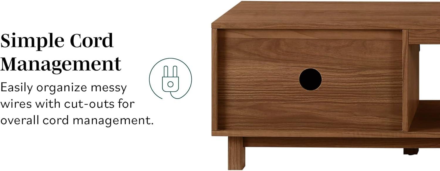 imageWalker Edison Arundo Fluted TV Stand for TVs up to 65 Inches 58quot TV Stand MochaMocha