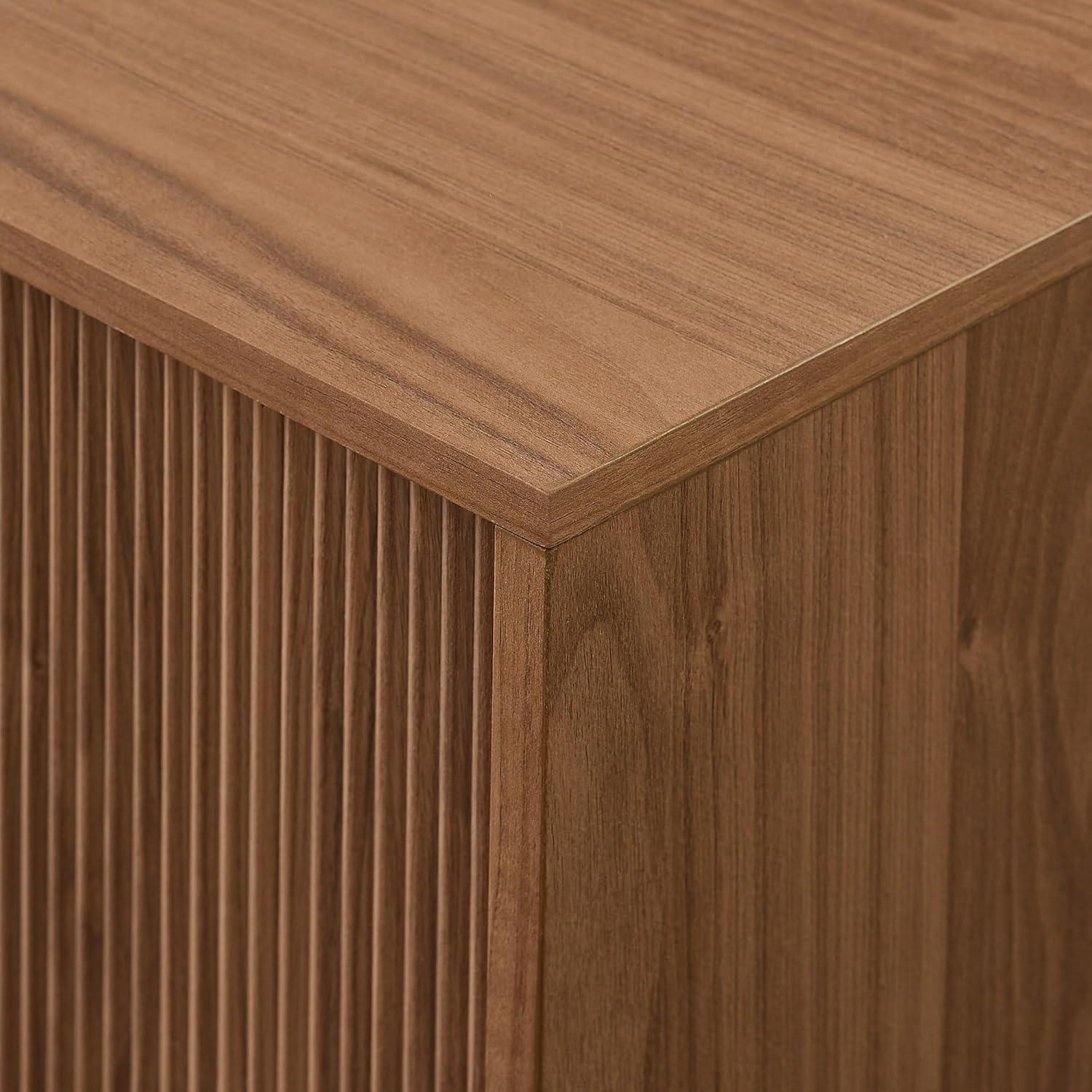 imageWalker Edison Arundo Fluted TV Stand for TVs up to 65 Inches 58quot TV Stand MochaMocha