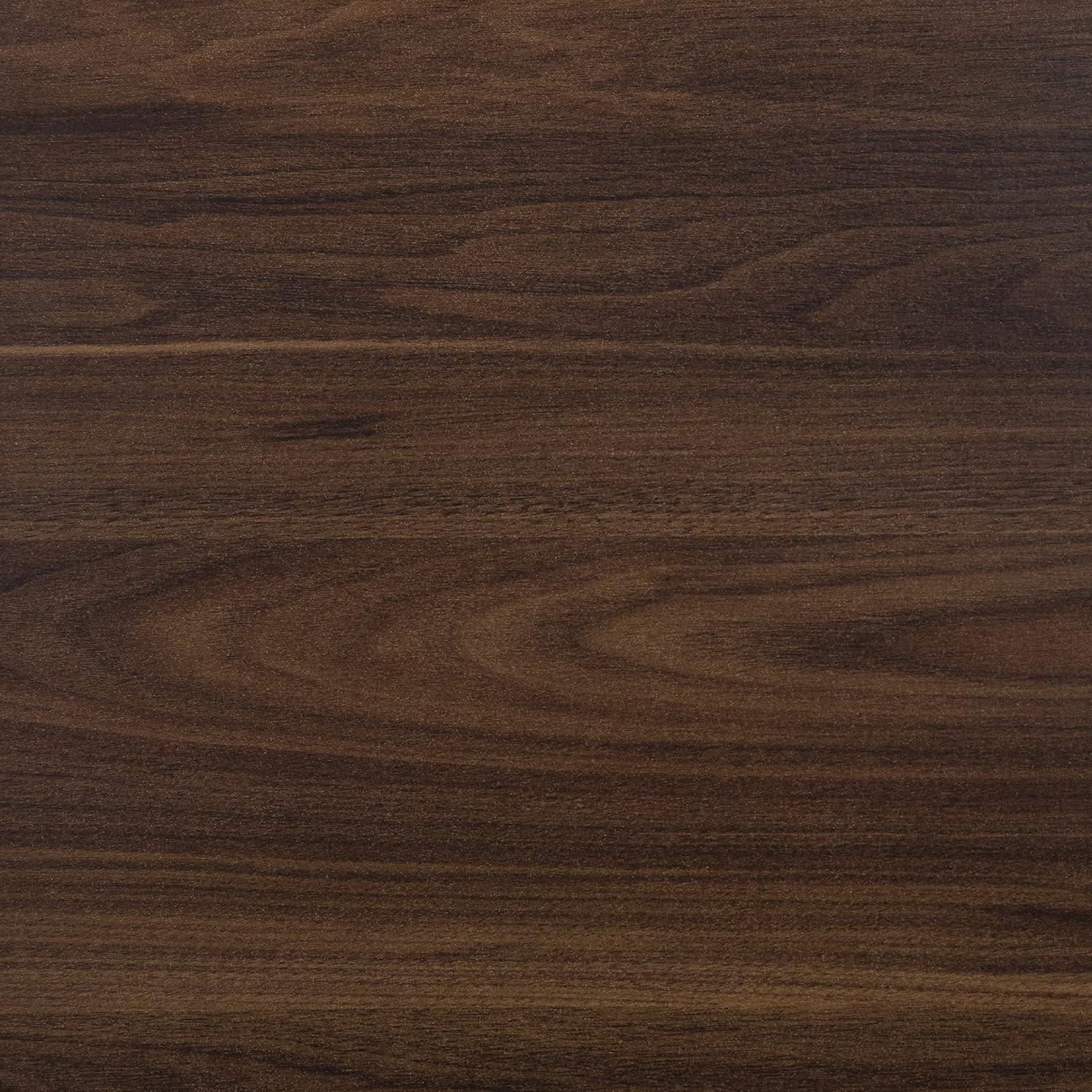 imageWalker Edison Buren Classic Grooved Door TV Stand for TVs up to 65 Inches 58 Inch White OakDark Walnut