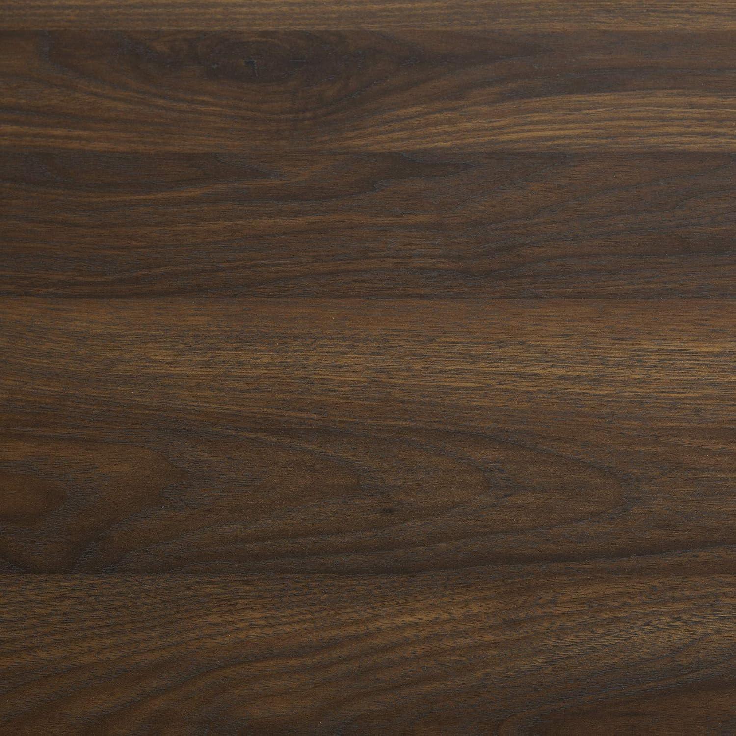 imageWalker Edison Callum Modern Farmhouse Metal X Writing Desk 42 Inch Grey WashDark Walnut