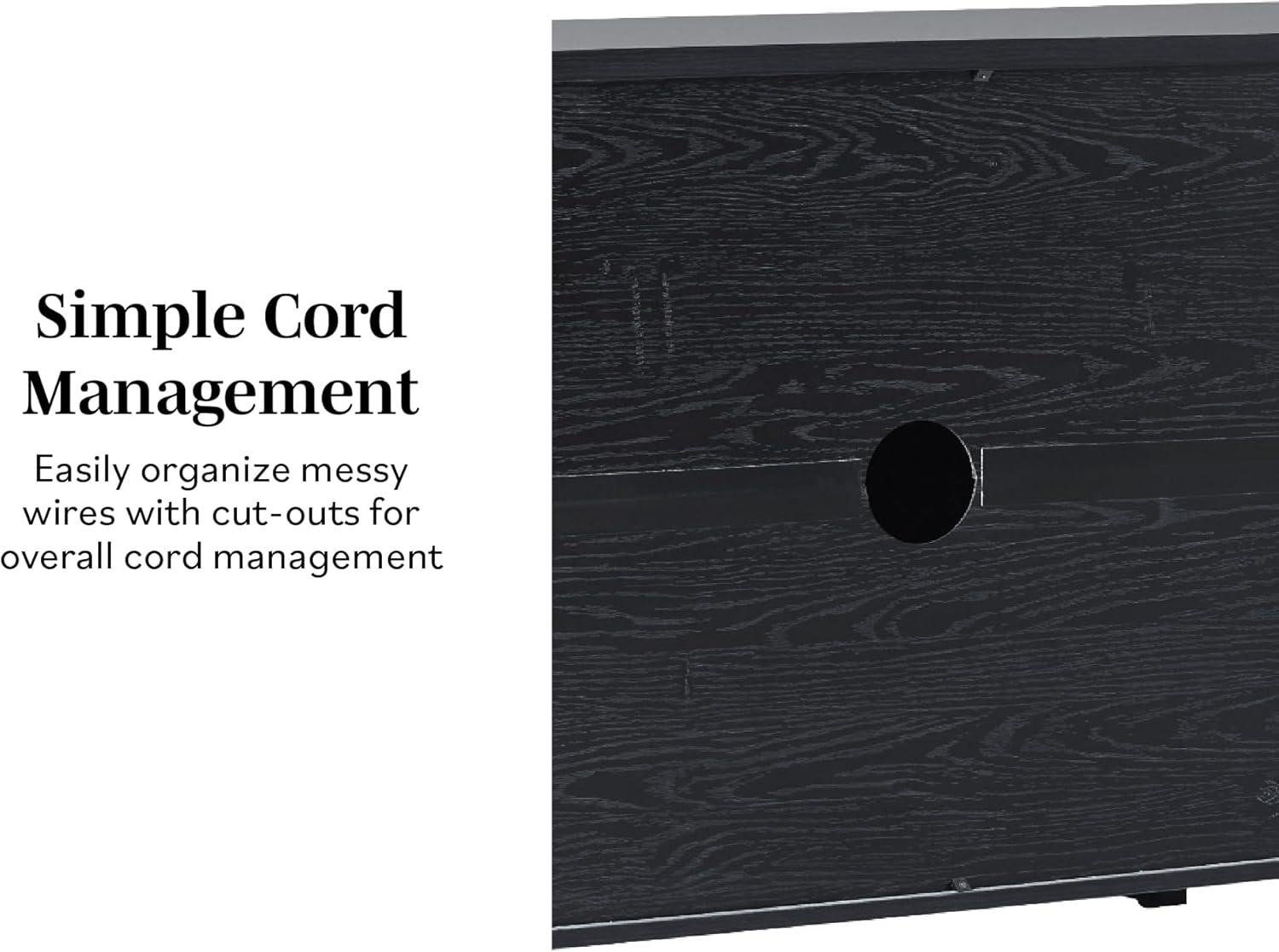 imageWalker Edison Chantelle Sideboard Buffet with Storage 64quot Coastal OakBlack