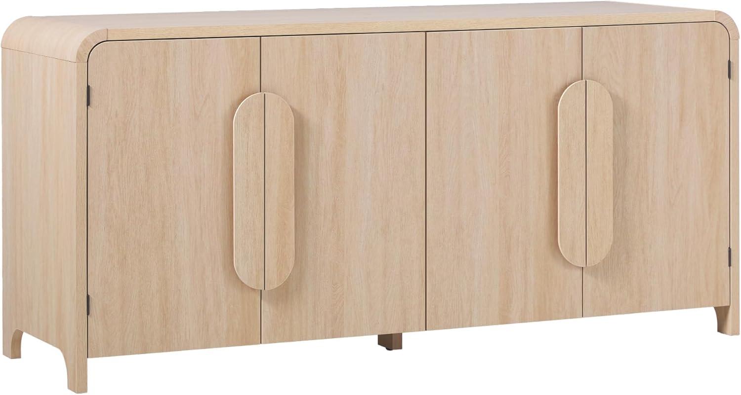 imageWalker Edison Chantelle Sideboard Buffet with Storage 64quot Coastal OakCoastal Oak