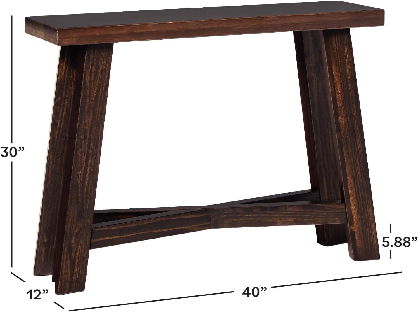 imageWalker Edison Colt Modern Farmhouse Solid Wood Entry Table 40 Inch EspressoEspresso