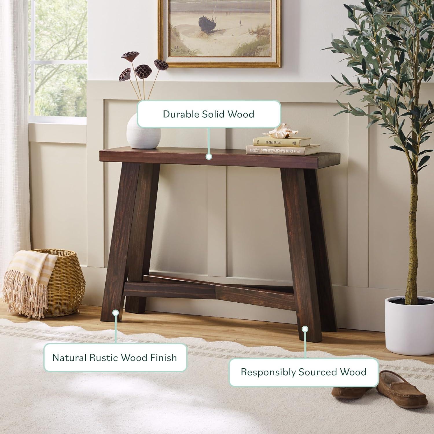 imageWalker Edison Colt Modern Farmhouse Solid Wood Entry Table 40 Inch EspressoEspresso