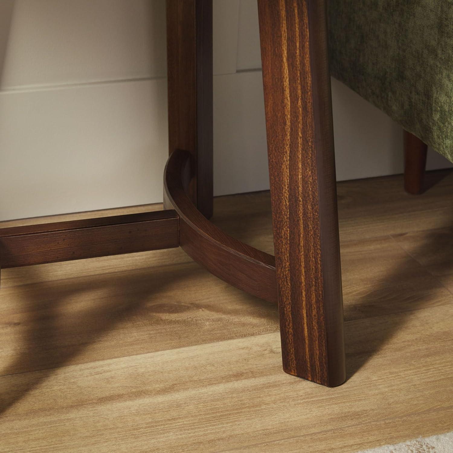 imageWalker Edison Colt Modern Farmhouse Solid Wood Round Side Table 18 Inch EspressoMedium Brown