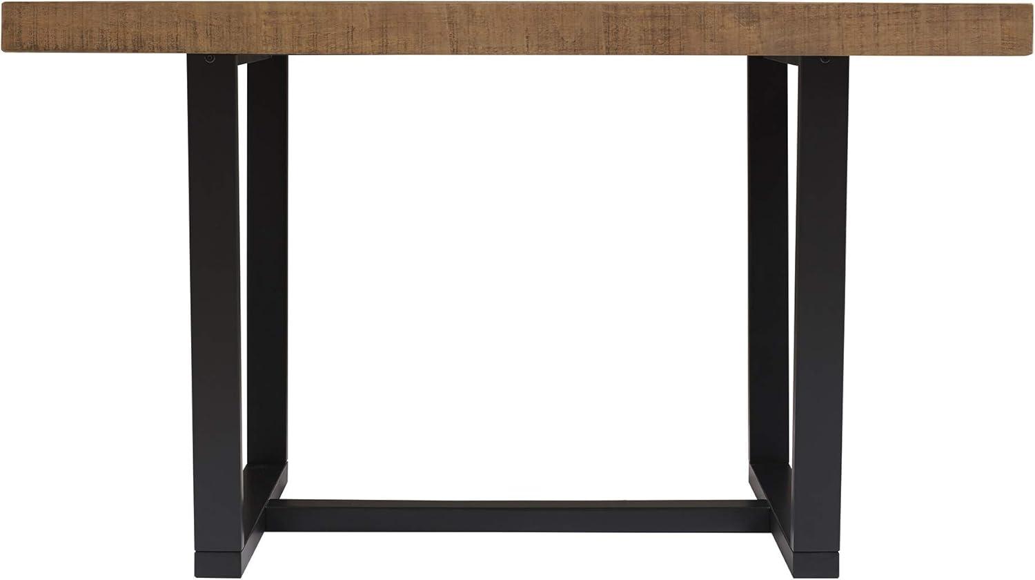 imageWalker Edison Durango Distressed Solid Wood Dining Table 52 Inch Rustic OakRustic Oak