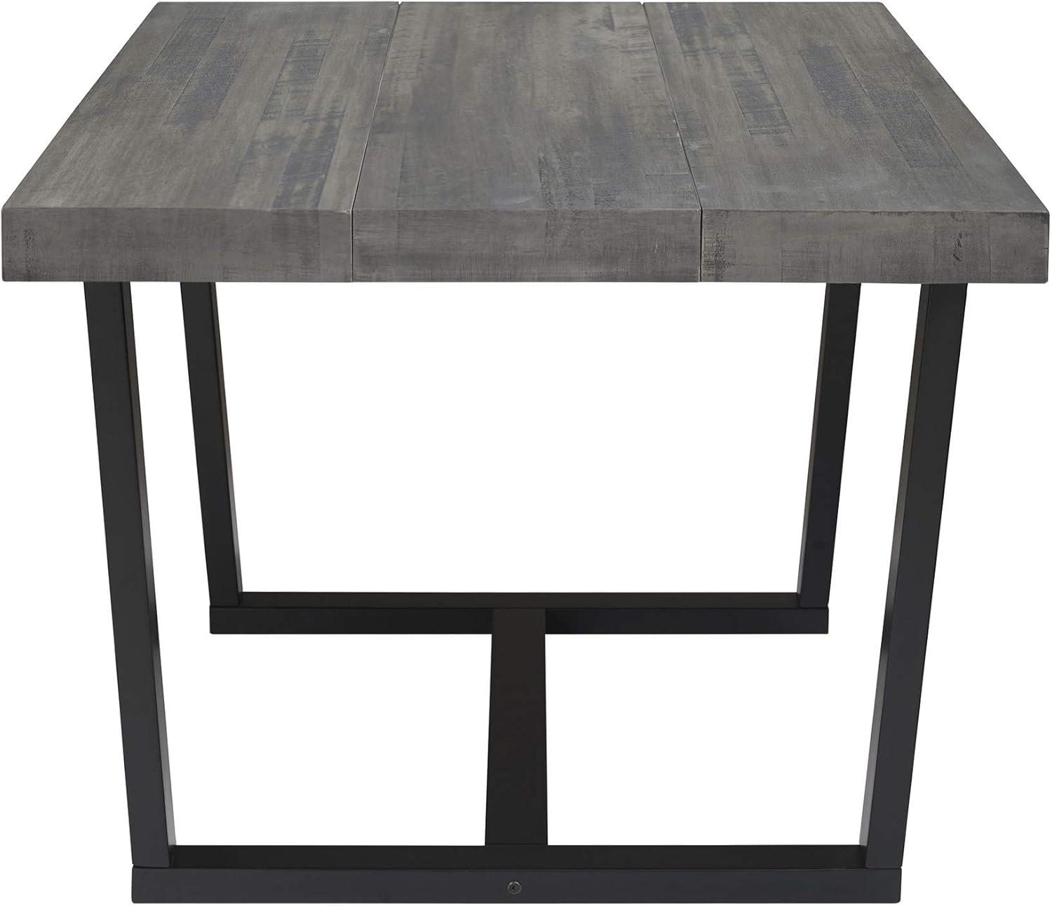 imageWalker Edison Durango Distressed Solid Wood Dining Table 72 Inch Rustic OakGrey