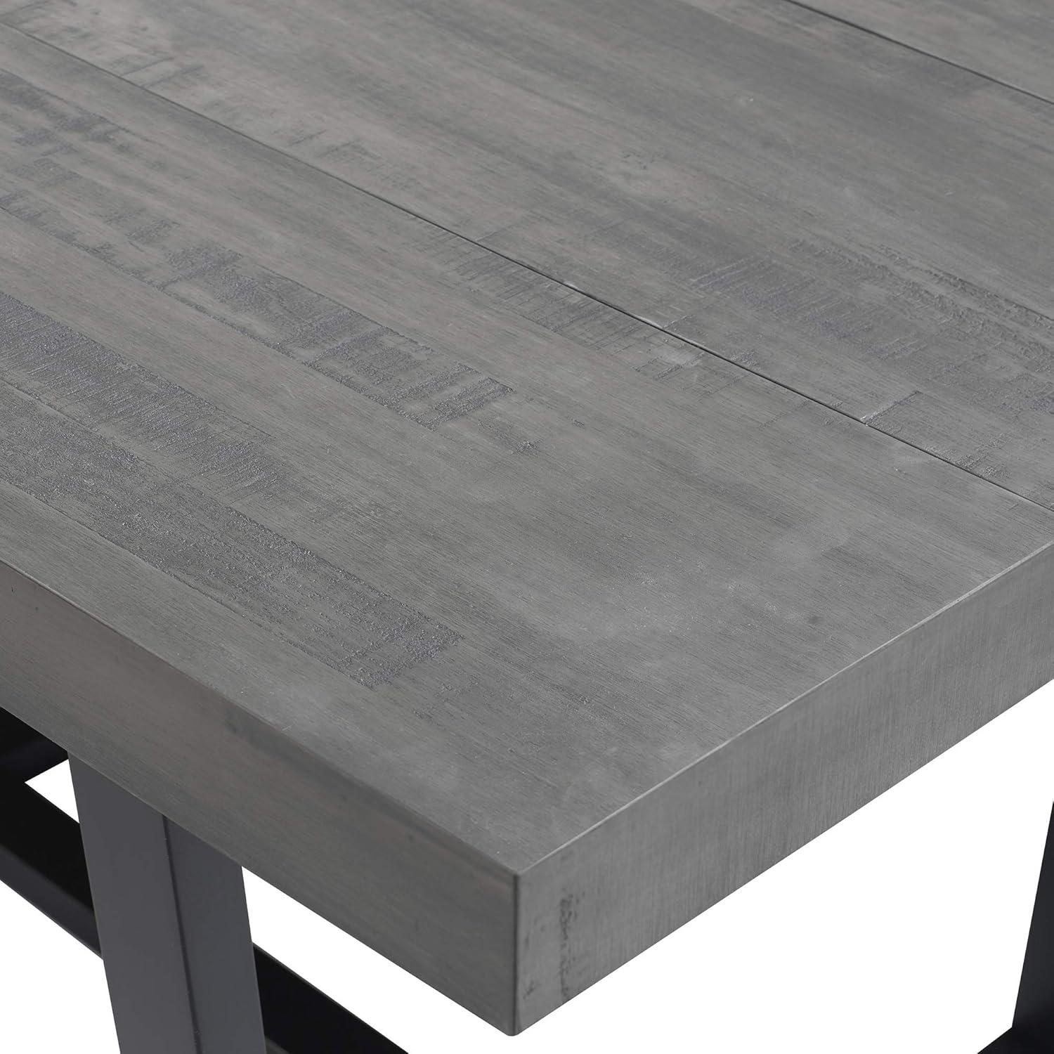 imageWalker Edison Durango Distressed Solid Wood Dining Table 72 Inch Rustic OakGrey