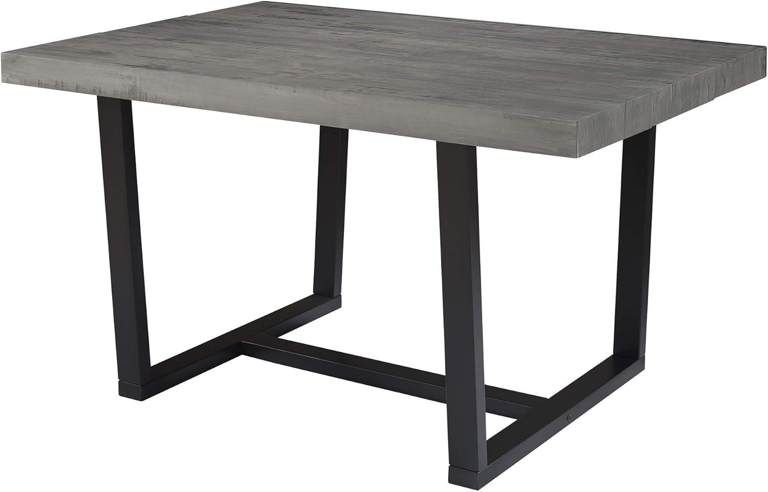 imageWalker Edison Durango Distressed Solid Wood Dining Table 72 Inch Rustic OakGrey
