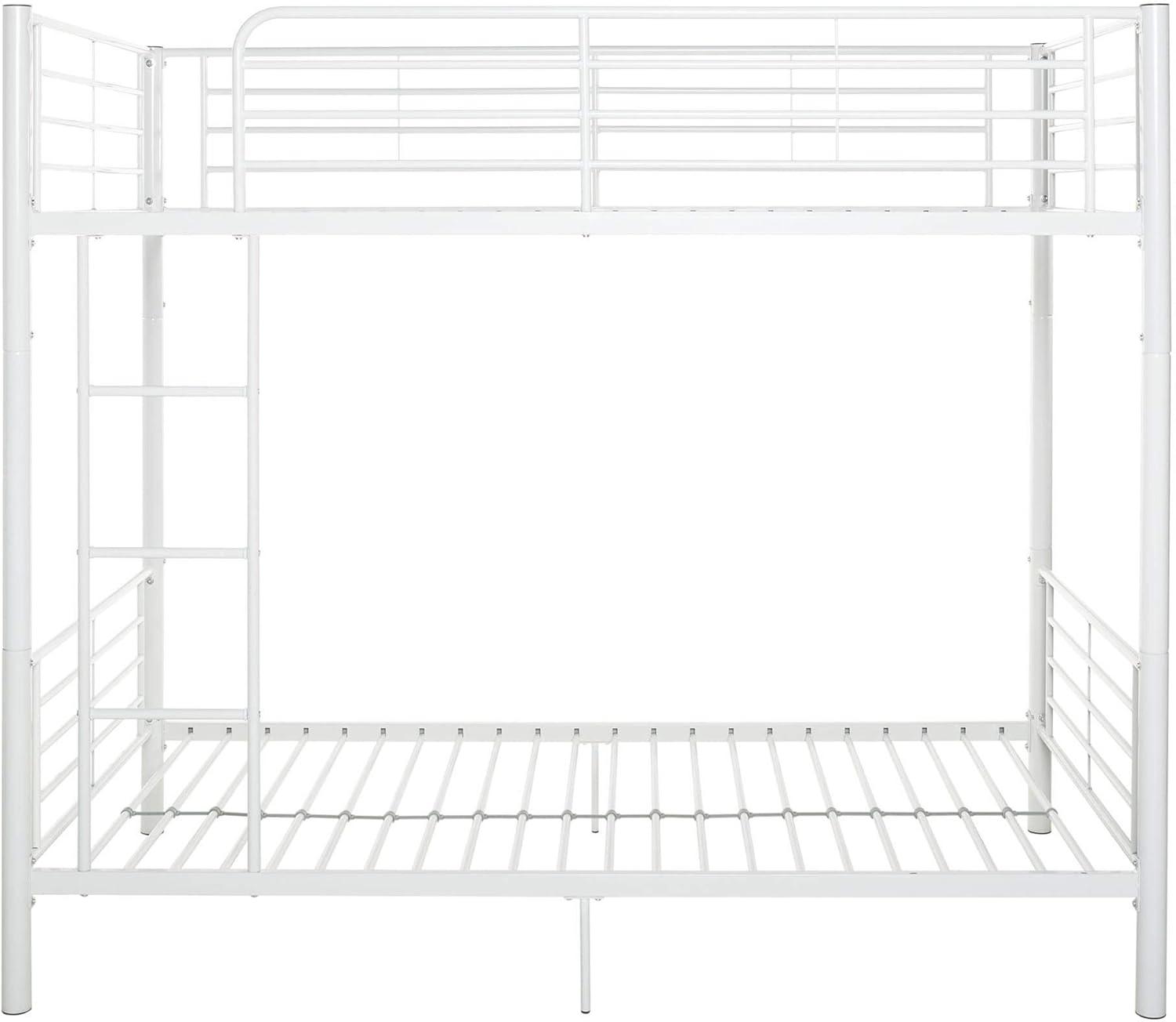 imageWalker Edison Elodie Urban Industrial Twin over Twin Metal Bunk Bed Twin over Twin BlackWhite