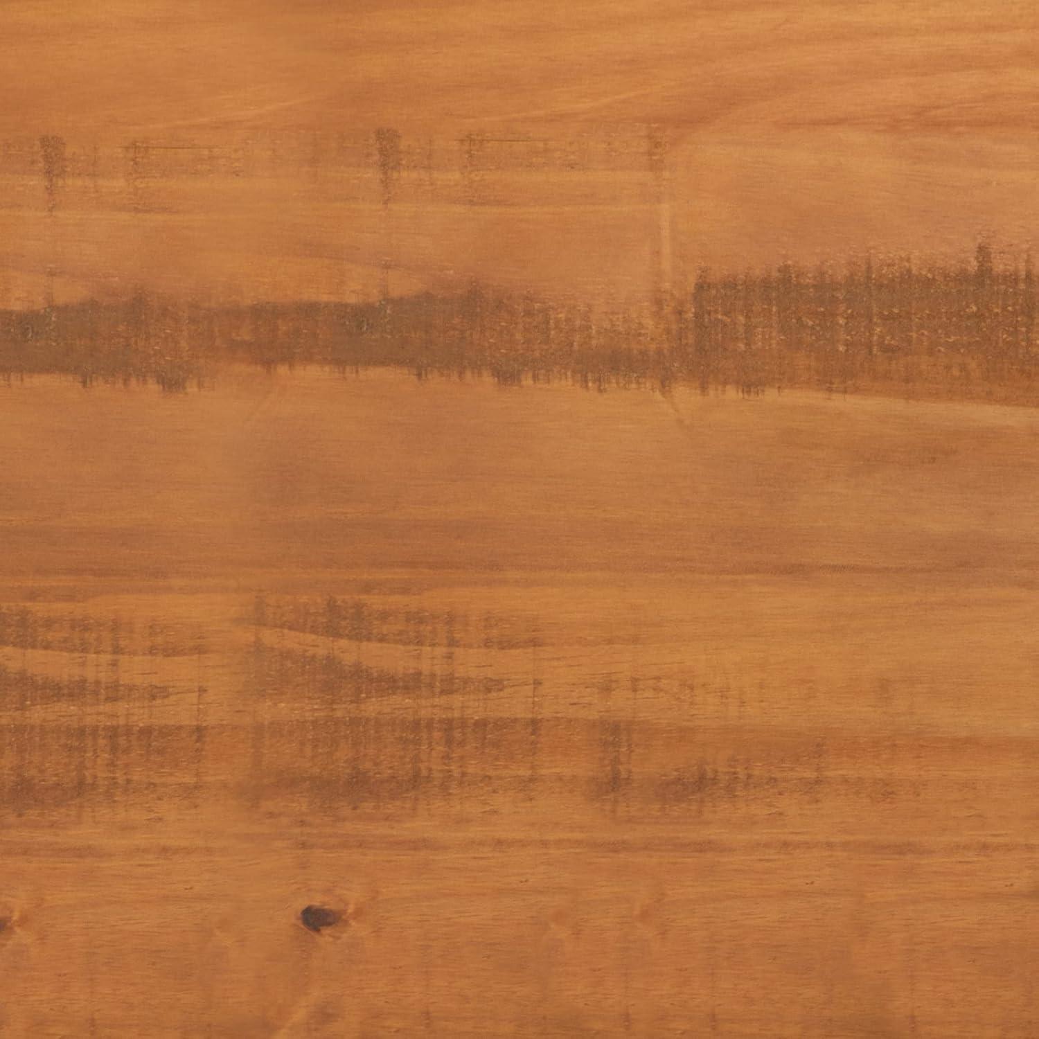 imageWalker Edison Emery Mid Century Modern Solid Wood TV Stand for TVs up to 80 Inches 70 Inch CaramelCaramel