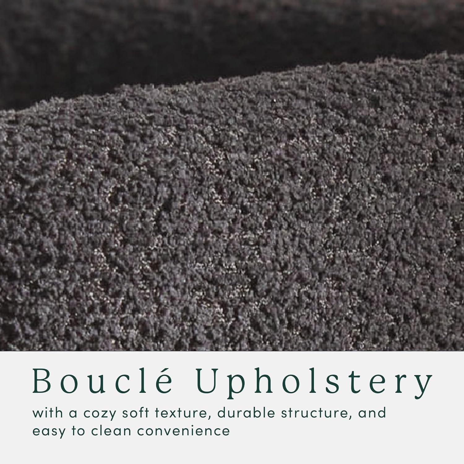 imageWalker Edison Ezra Modern Solid Wood Rounded Back Dining Chair Natural Set of 2Black