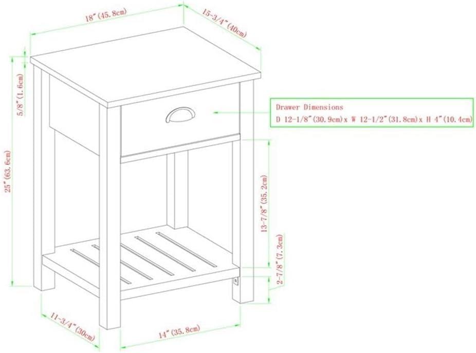 imageWalker Edison Farmhouse Square Side Accent Table SetLivingRoom Storage End Table with Storage Door Nightstand Bedroom 18 Inch Rustic OakRustic Oak