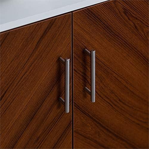 imageWalker Edison Fehr Modern 2 Door Bookmatch Asymmetrical Console for TVs up to 65 Inches 58 Inch WhiteWhite