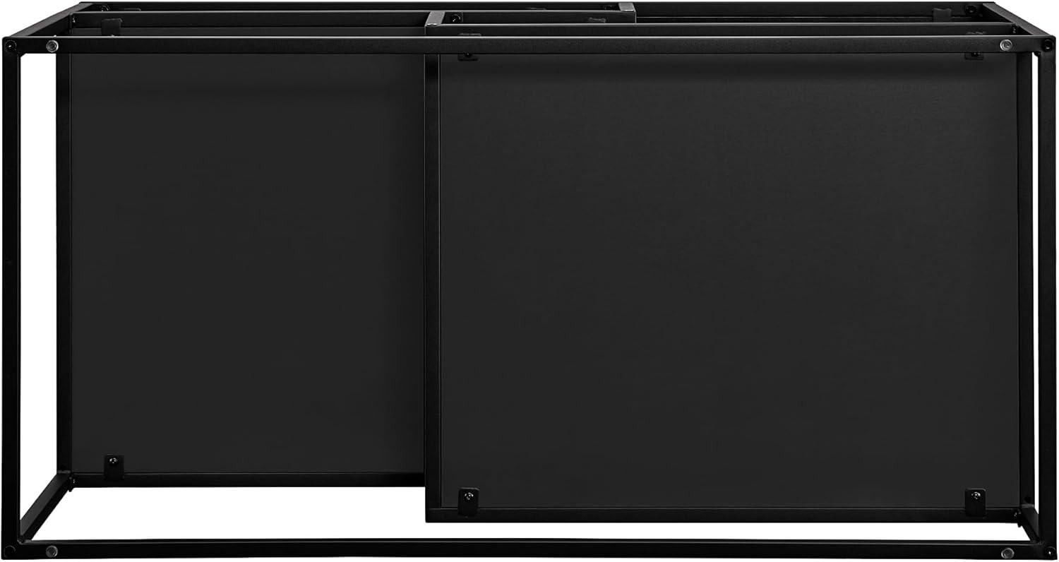 imageWalker Edison Finley Contemporary Floating Shelf Coffee Table 40 Inch BlackBlack