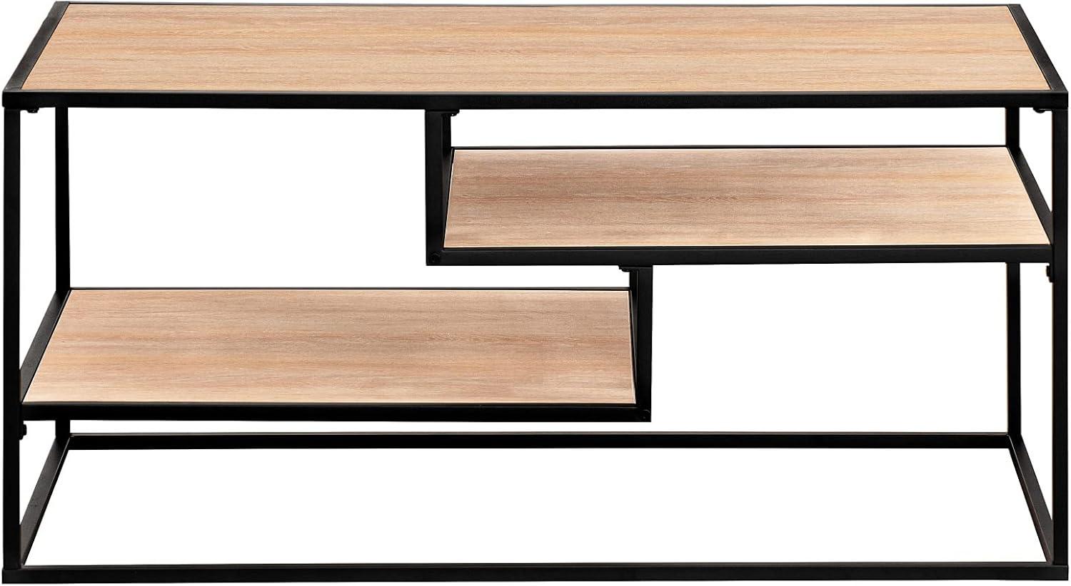 imageWalker Edison Finley Contemporary Floating Shelf Coffee Table 40 Inch Coastal OakCoastal Oak