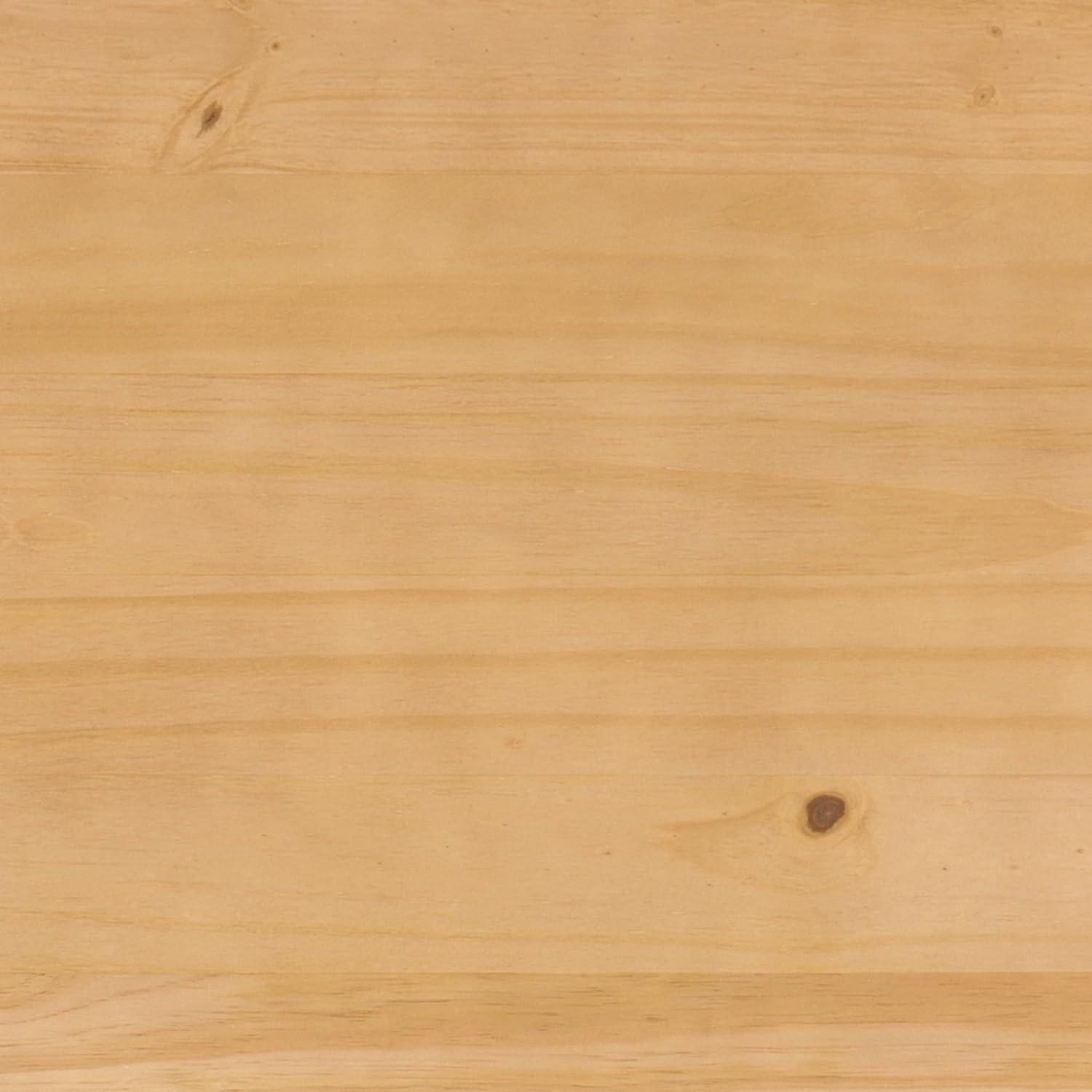 imageWalker Edison Isla Slatted Headboard Canopy Bedframe Queen BlackNatural Pine