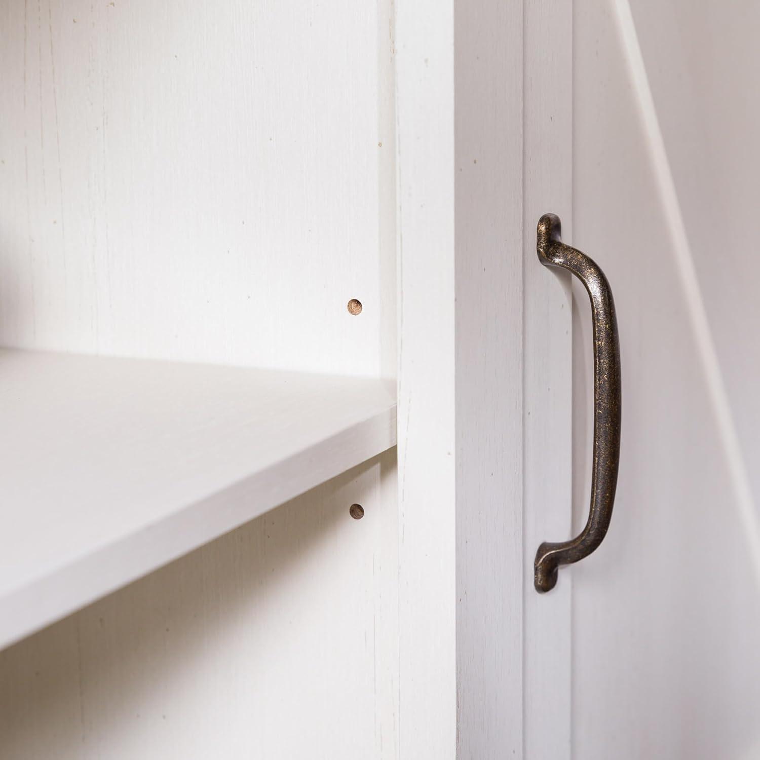 imageWalker Edison Larae Modern Farmhouse TwoTone Barn Door Stand for TVs up to 65 Inches Without Fireplace Rustic OakWhite