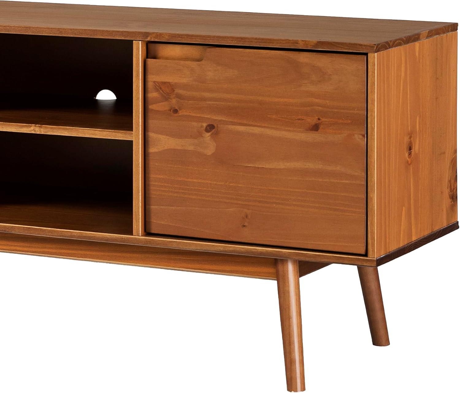 imageWalker Edison Mabel 58 Inch Modern 2 Door Solid Wood TV Stand for TVs up to 65 Inches CaramelCaramel