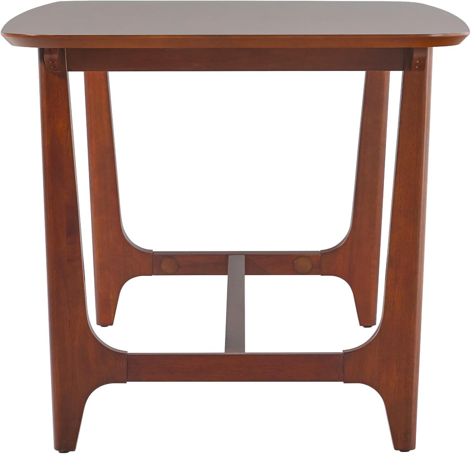 imageWalker Edison MidCentury Modern Solid Wood Trestle Base Dining Table 60 Inch Black Ash VeneerWalnut