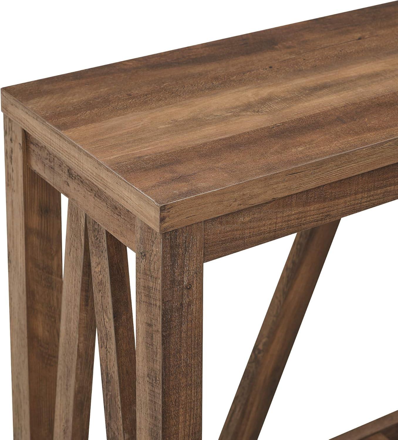 imageWalker Edison Modern Farmhouse Accent Entryway Table Entry Table Living Room End Table 52 Inch Rustic OakRustic Oak
