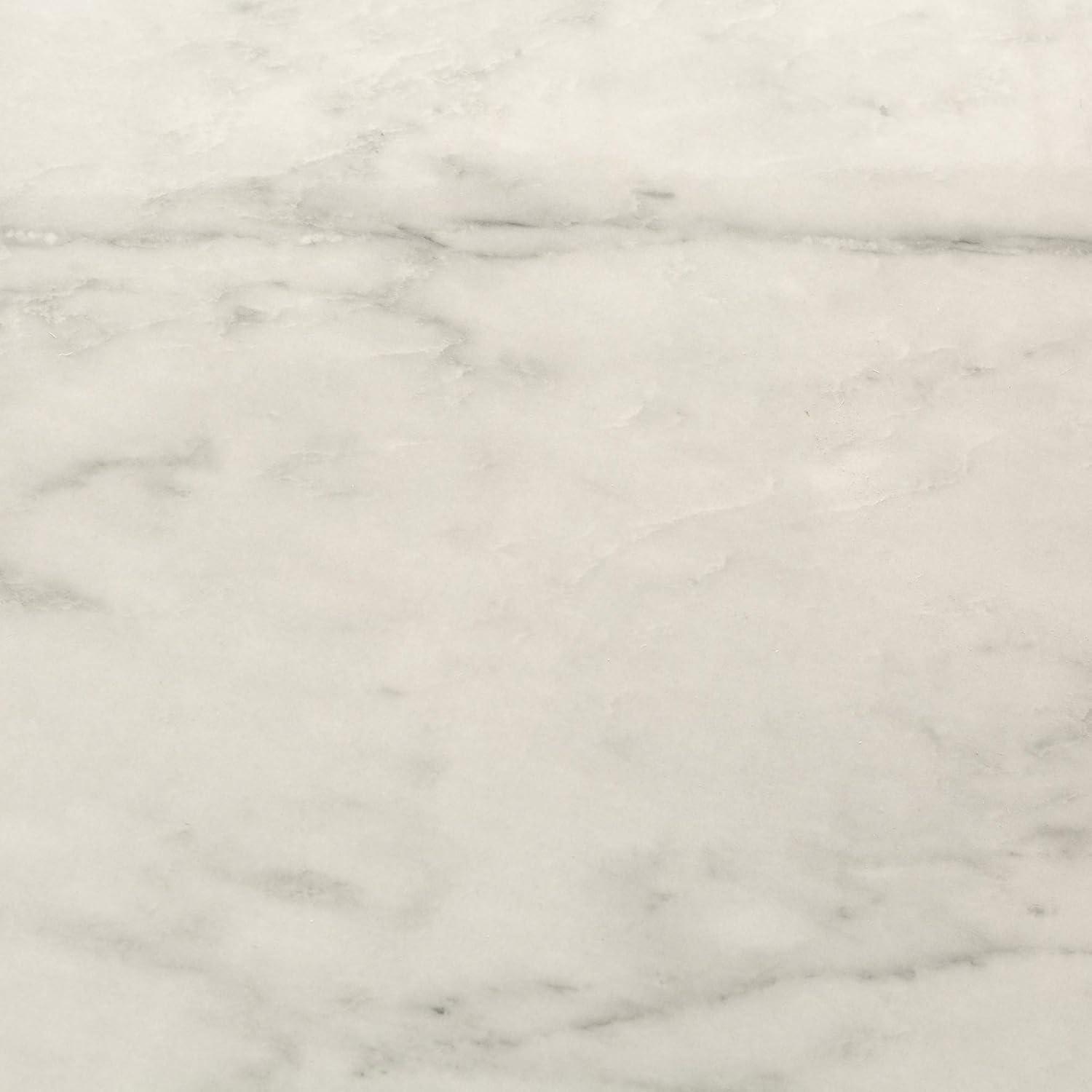 imageWalker Edison Modern Glam Round Accent Faux White Marble Coffee Table with Gold XBase 36 InchWhite Faux MarbleGold