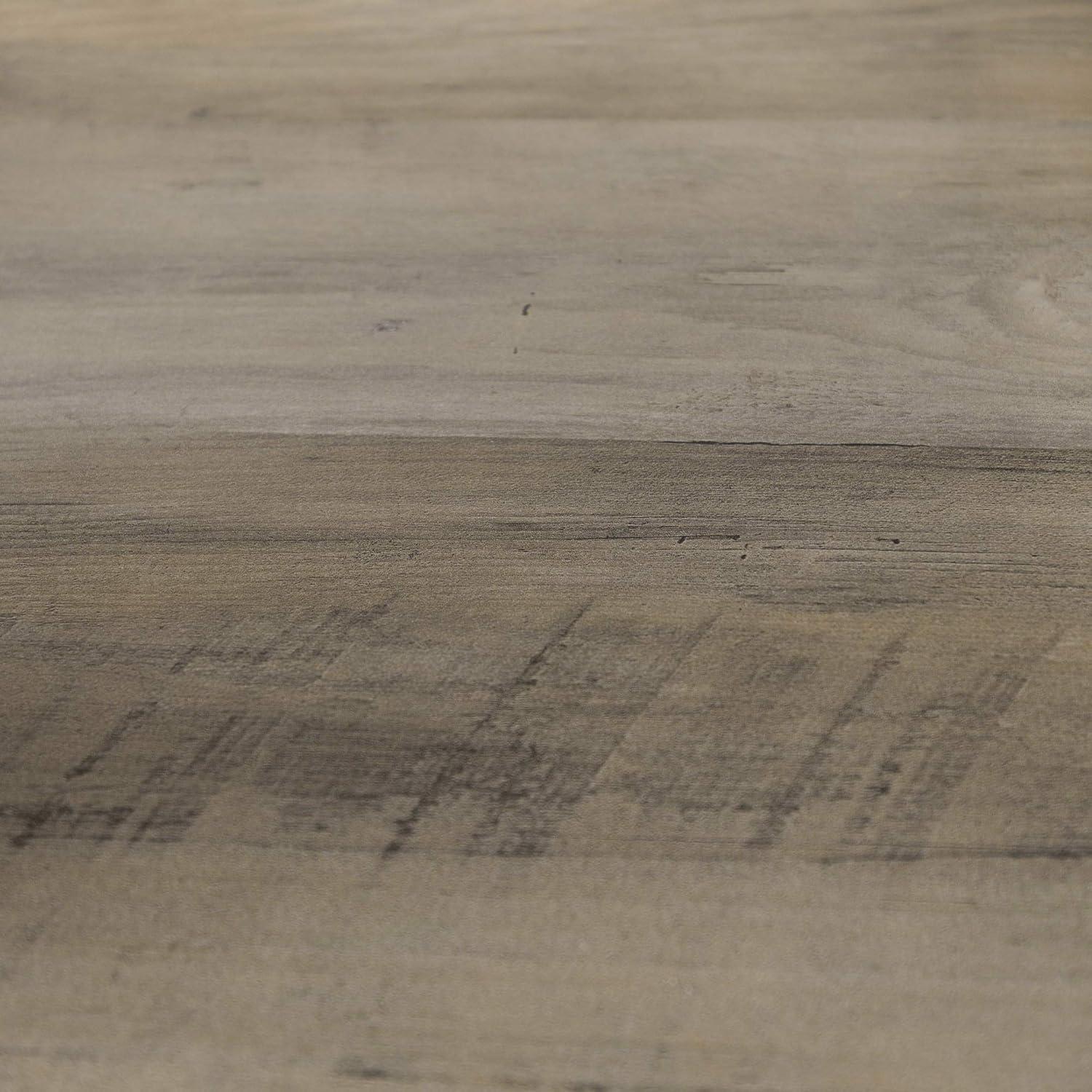 imageWalker Edison Modern Industrial Computer Gaming Desk Office Storage Shelves and Drawer with Electrical Outlet Home Office 48 Inch Dark WalnutGrey Wash