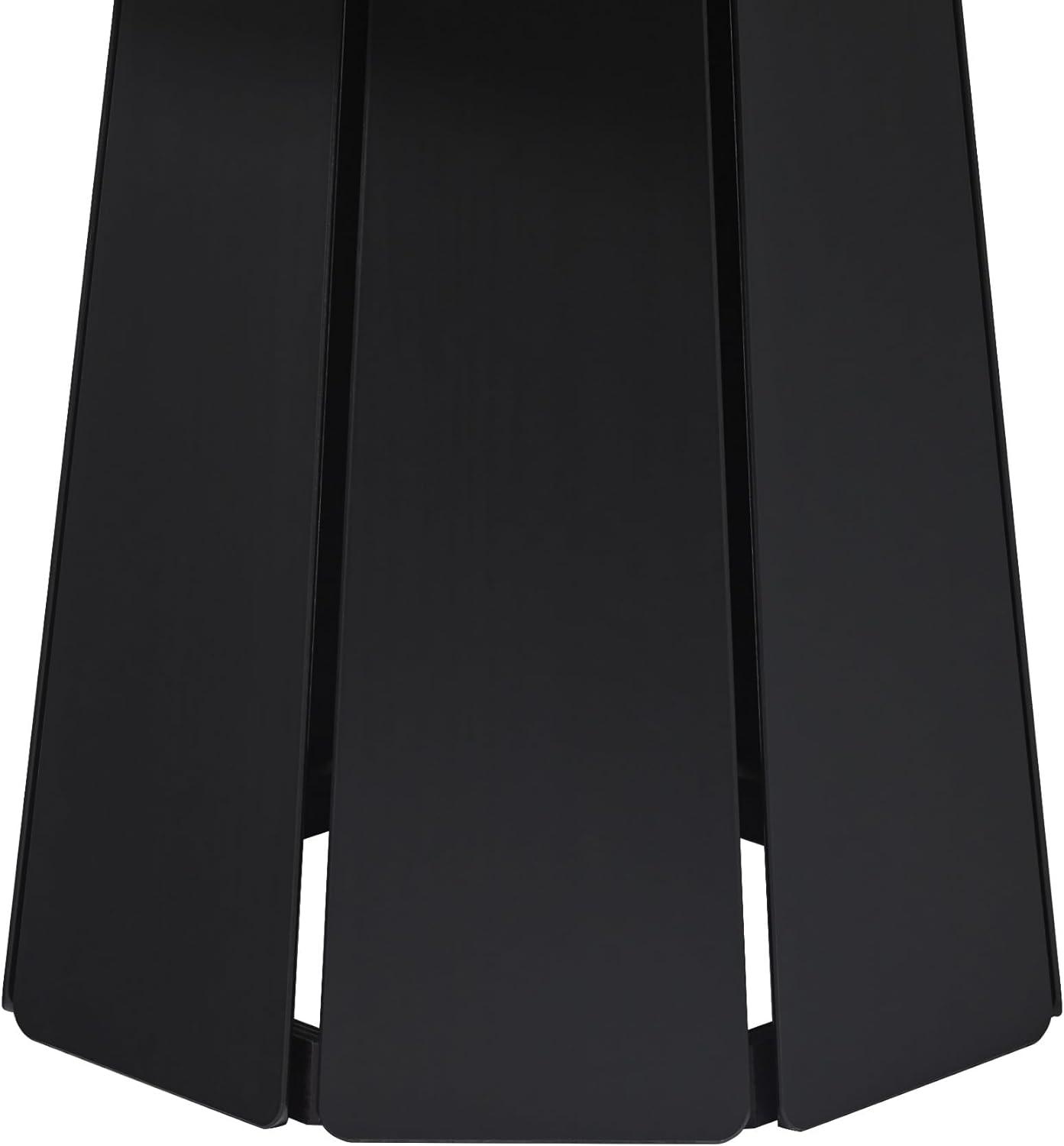 imageWalker Edison Modern PaneledWood Pedestal Base Round Top Dining Table 48 Inch BrownBlack