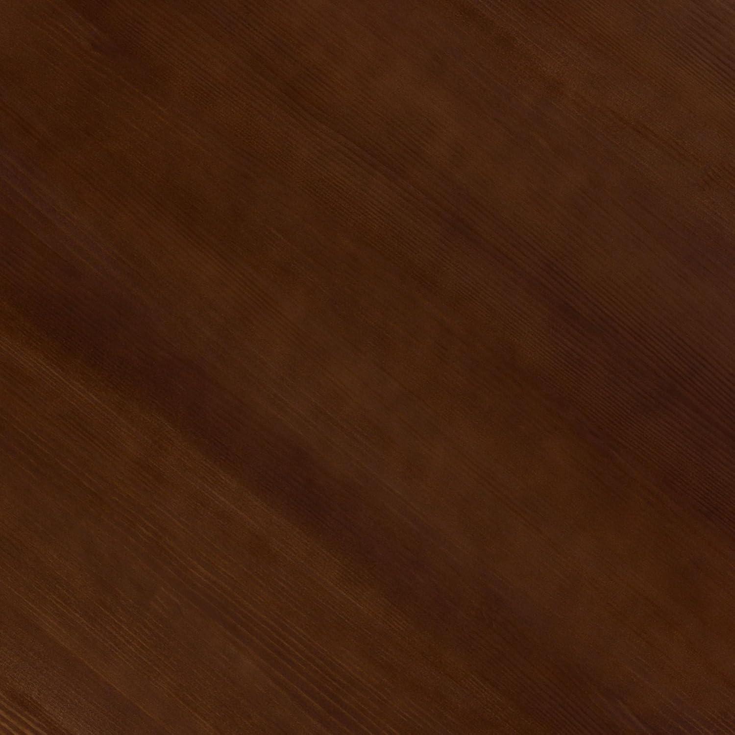 imageWalker Edison Modern PaneledWood Pedestal Base Round Top Dining Table 48 Inch BrownBrown