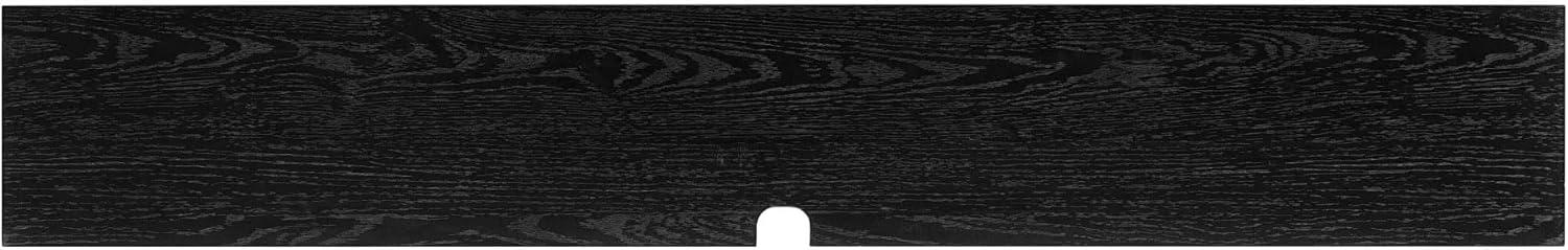 imageWalker Edison Modern Rattan FlipDownDoor WallMounted Floating Stand for TVs up to 65 Inche 58 Inch Coastal OakBlack