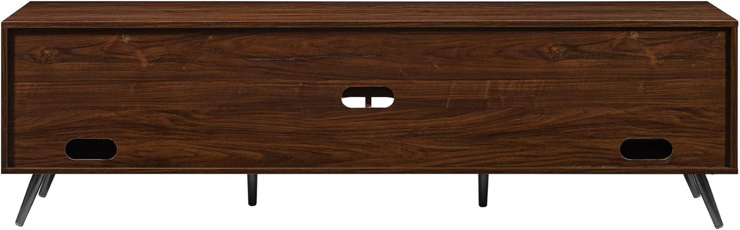 imageWalker Edison Nora Modern Minimal OpenShelf TV Stand for TVs up to 90 Inches 80 Inch Dark WalnutDark Walnut