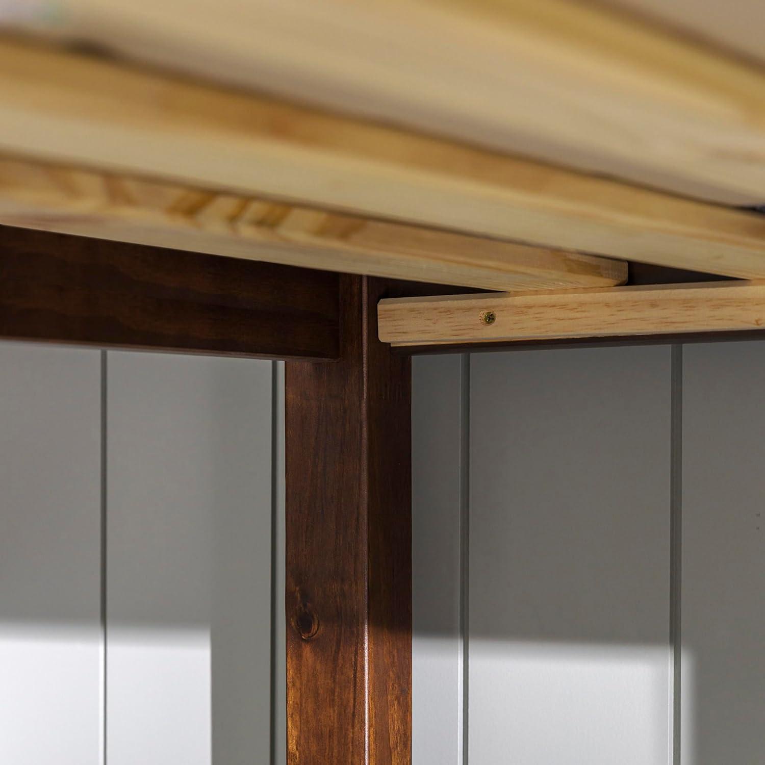 imageWalker Edison Resende Mission Style Solid Wood Twin over Twin Bunk Bed Twin over Twin GreyWalnut