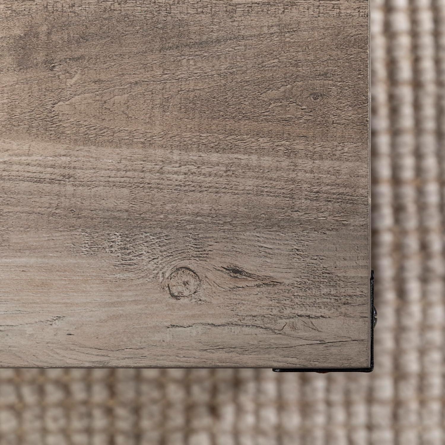 imageWalker Edison Sedalia Modern Farmhouse Metal X Coffee Table 40 Inch Stone GreyGrey Wash