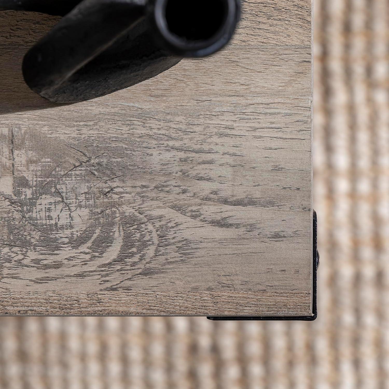 imageWalker Edison Sedalia Modern Farmhouse Metal X Side Table 18 Inch Grey WashGrey Wash