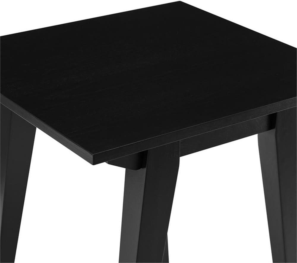 imageWalker Edison Sibu Japandi Minimalist Side Table 16 Inch English OakBlack
