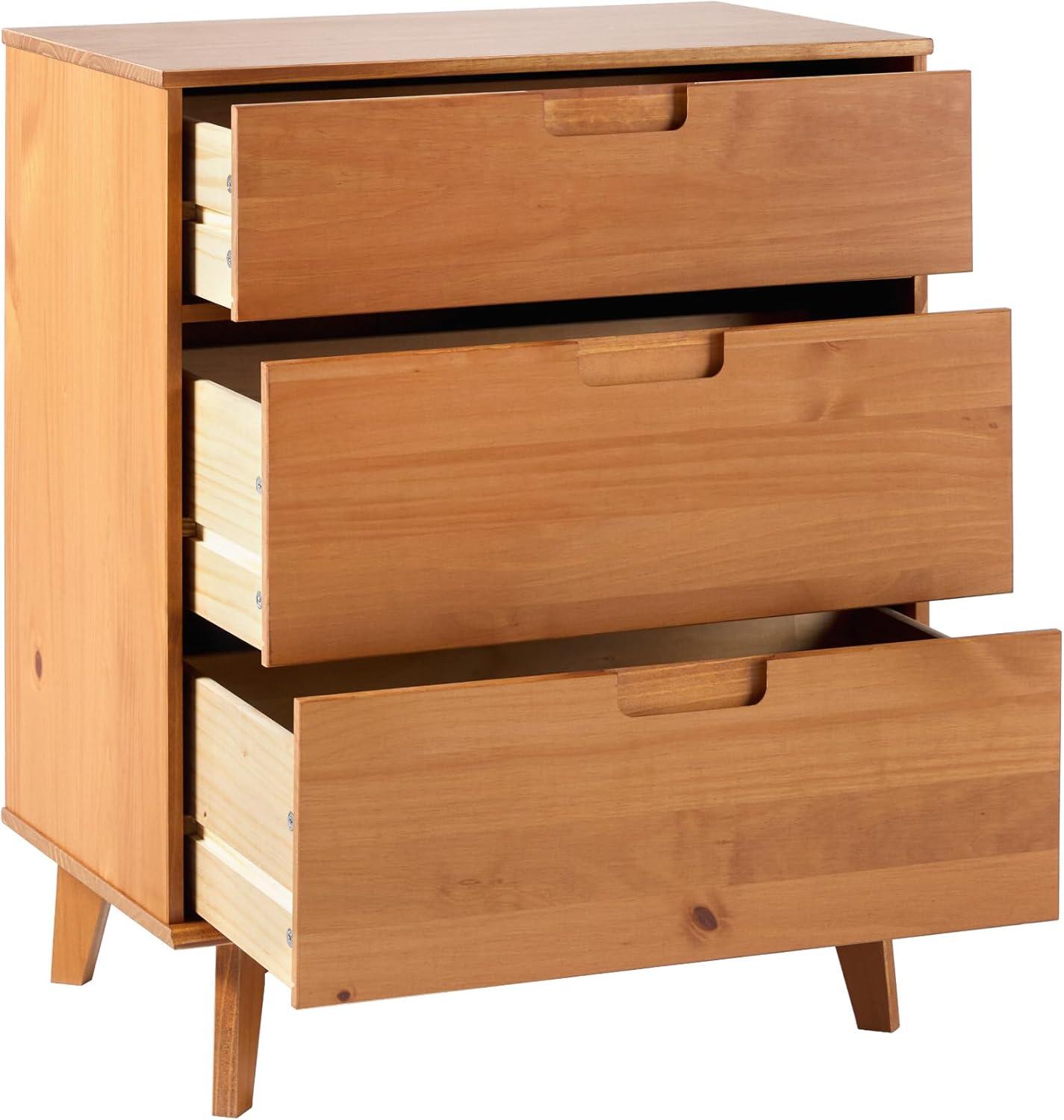 imageWalker Edison Sloane 6Drawer Groove Handle Solid Wood Dresser 52 Inch WalnutCaramel