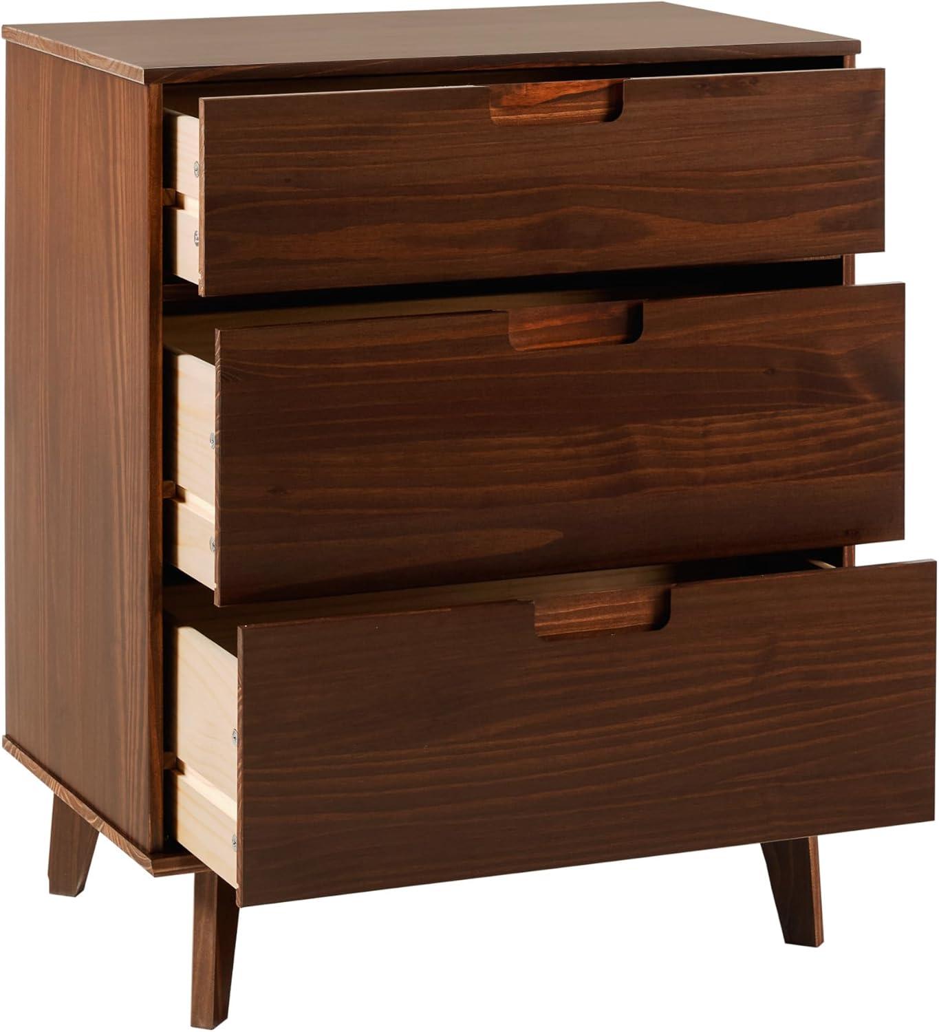 imageWalker Edison Sloane 6Drawer Groove Handle Solid Wood Dresser 52 Inch WalnutWalnut