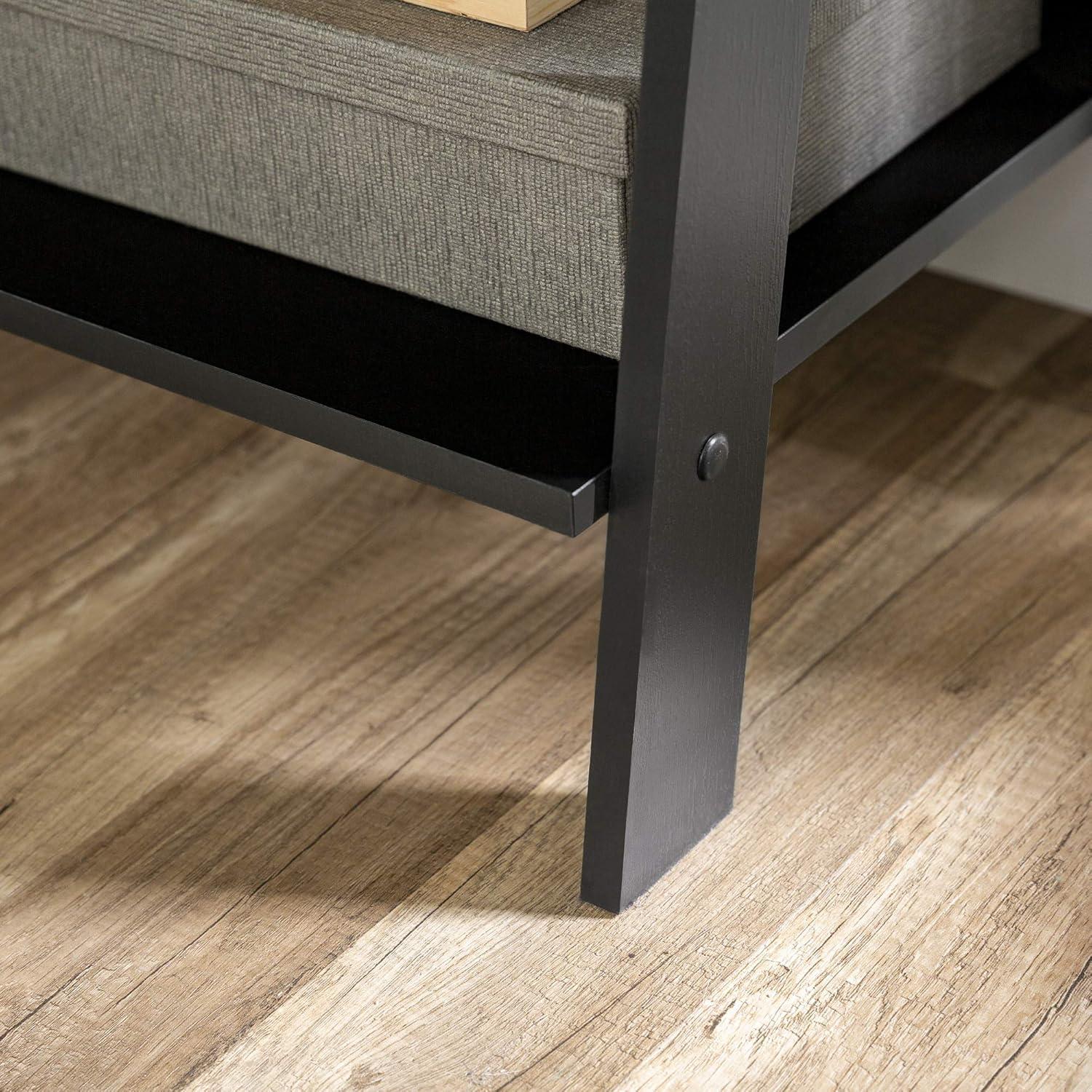 imageWalker Edison Sophia Modern 4 Shelf Ladder Bookcase 55 Inch WhiteBlack