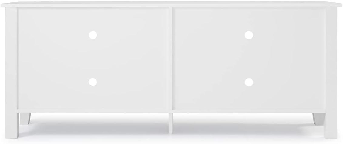 imageWalker Edison Wren Classic 4 Cubby Fireplace TV Stand for TVs up to 80 Inches 70 Inch EspressoWhite