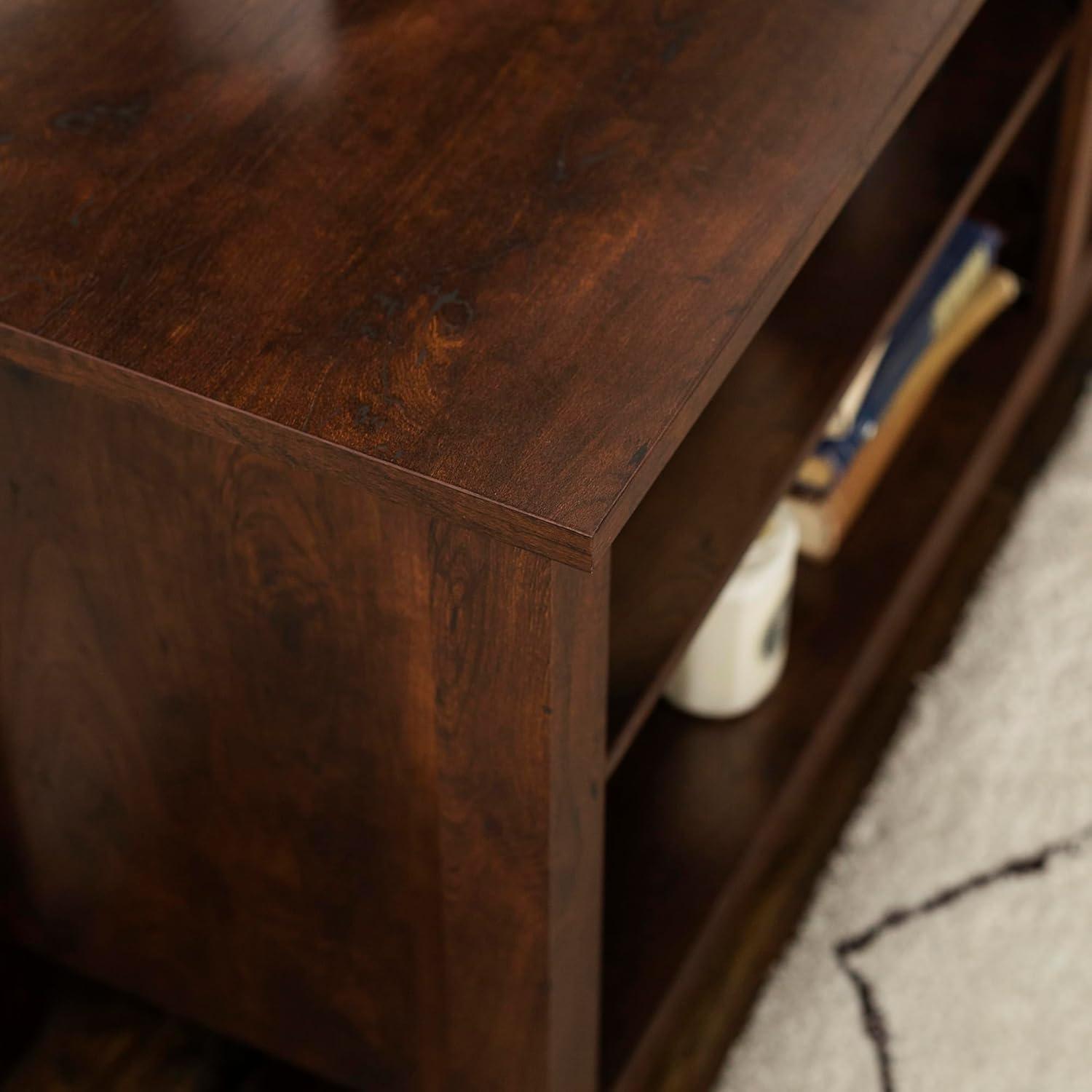 imageWalker Edison Wren Classic 4 Cubby TV Stand for TVs up to 65 Inches 58 Inch BrownBrown