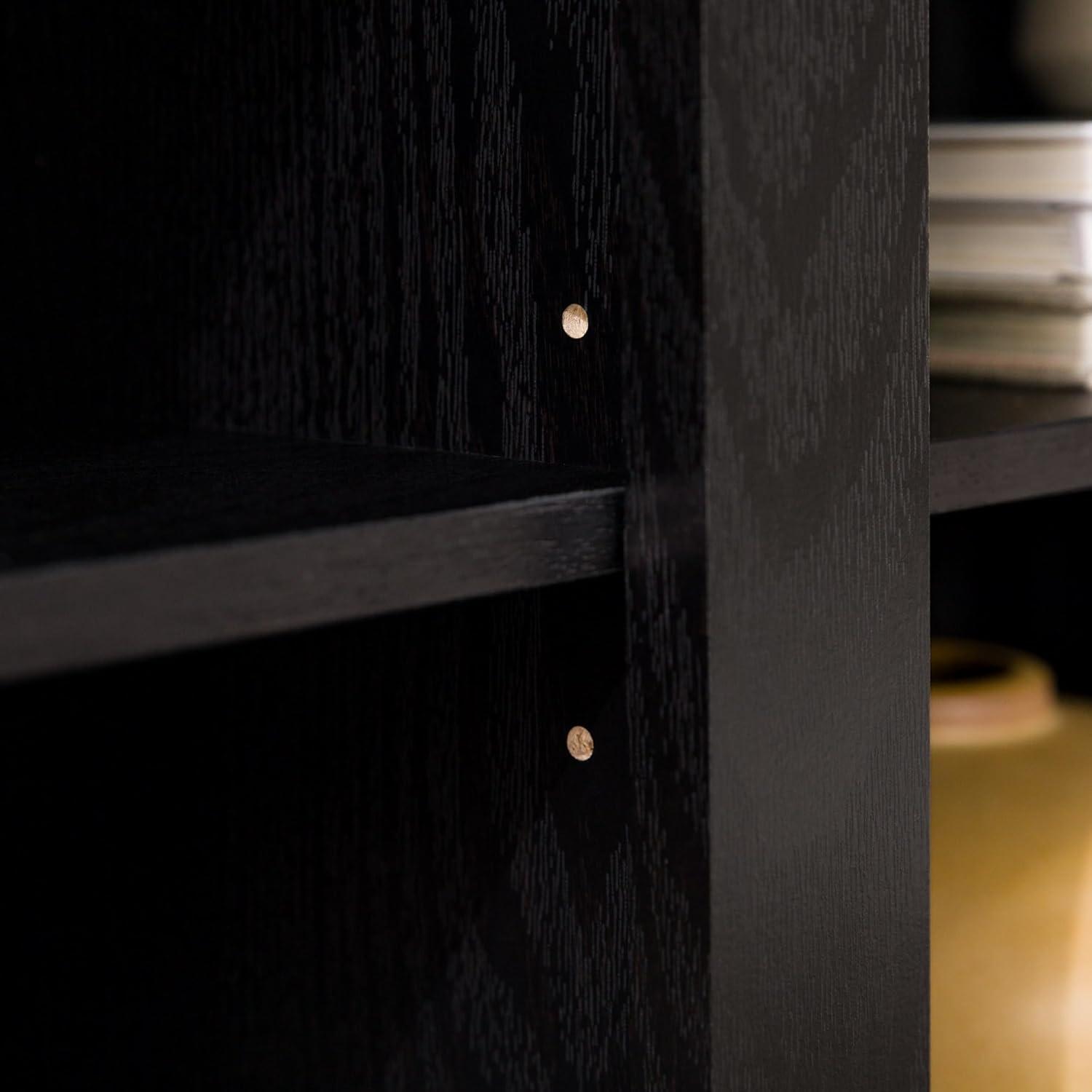 imageWalker Edison Wren Classic 6 Cubby TV Stand for TVs up to 80 Inches 70 Inch CharcoalBlack